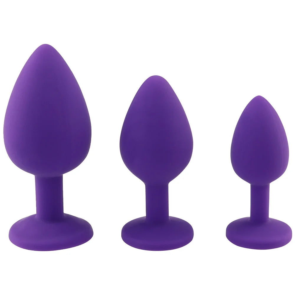 Silicone Anal Plug Kit – 3 Shapes for Tailor-Made Pleasure