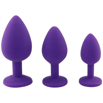 Kit de Plugs Anal en Silicone – 3 Formes pour un Plaisir Sur-Mesure