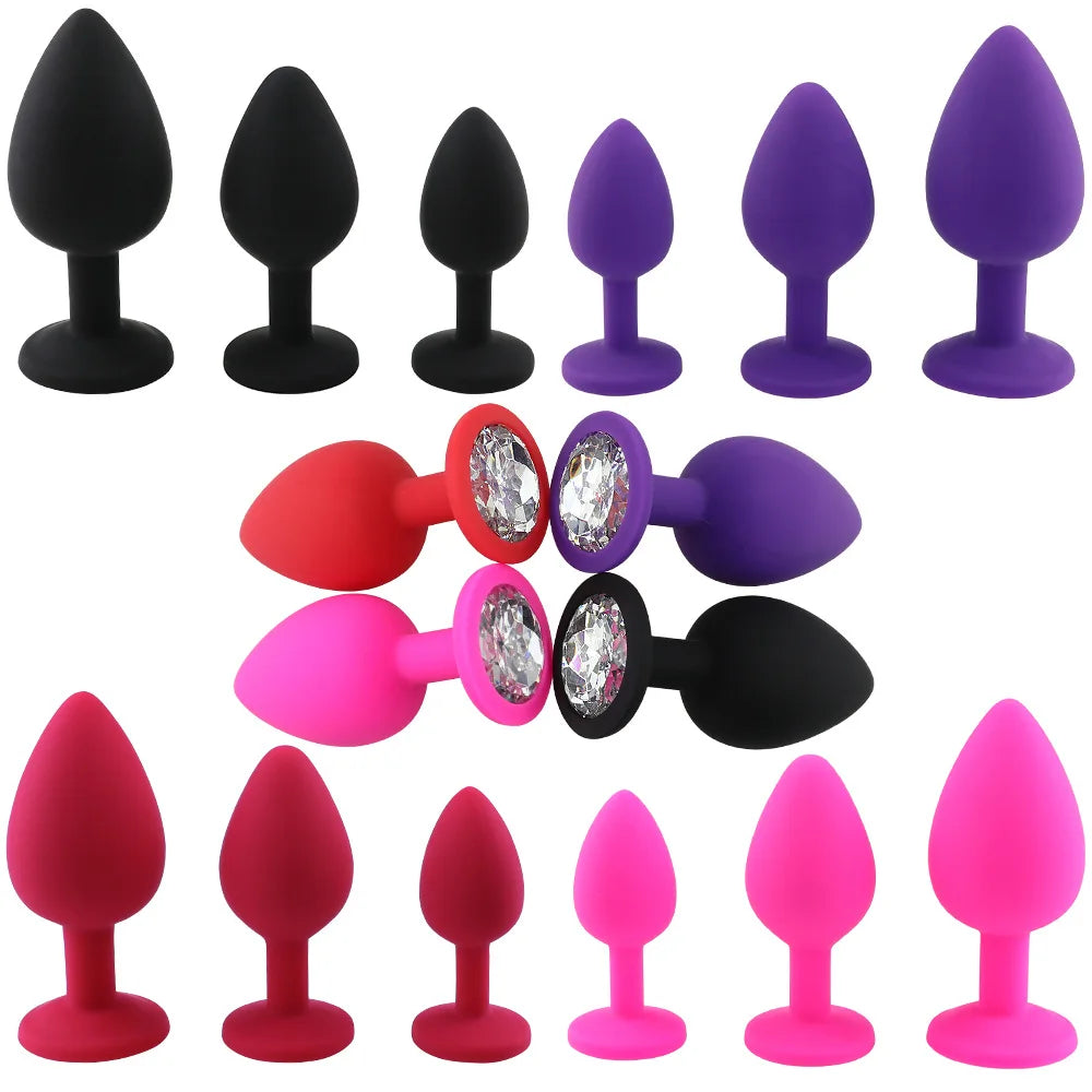 Kit de Plugs Anal en Silicone – 3 Formes pour un Plaisir Sur-Mesure