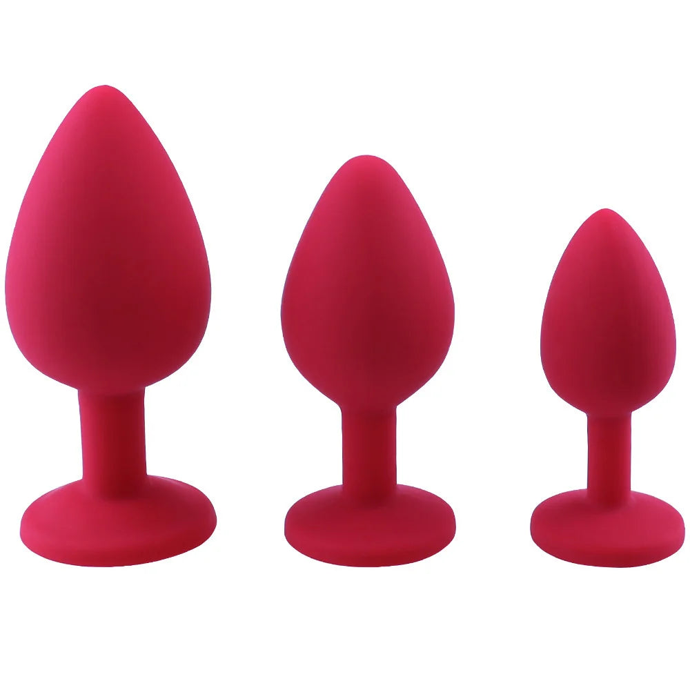 Kit de Plugs Anal en Silicone – 3 Formes pour un Plaisir Sur-Mesure