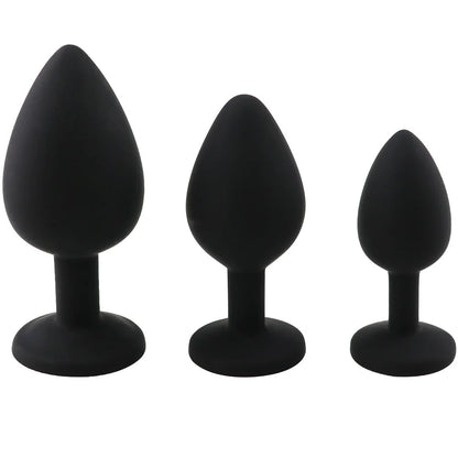 Silicone Anal Plug Kit – 3 Shapes for Tailor-Made Pleasure