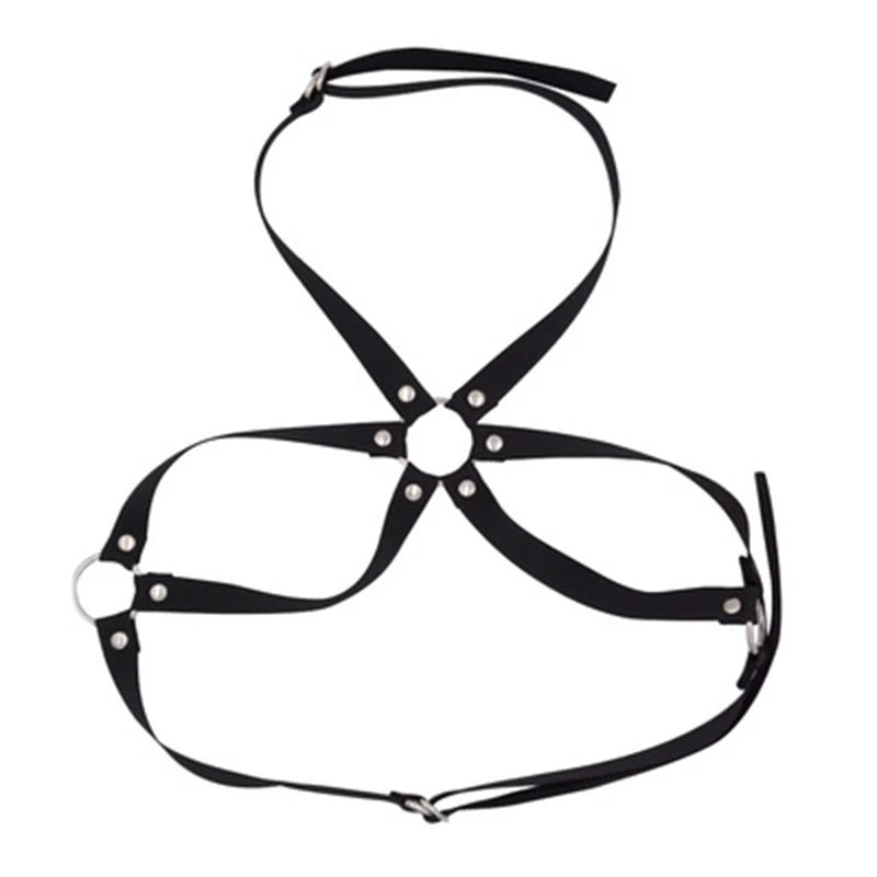 Sexy Faux Leather Harness - Elegance and Sensuality