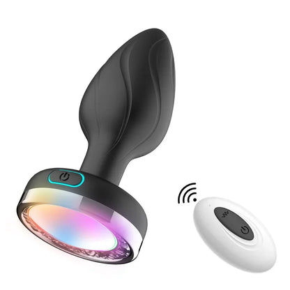 Vibrating &amp; Luminous Anal Plug – Intense Stimulation and Unique Visual Effect