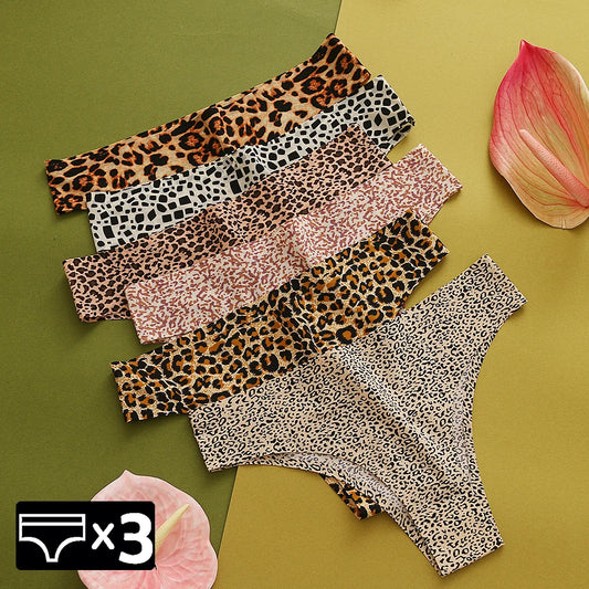 Pack of 3 Animal Print Thongs – Comfort and Wild Style