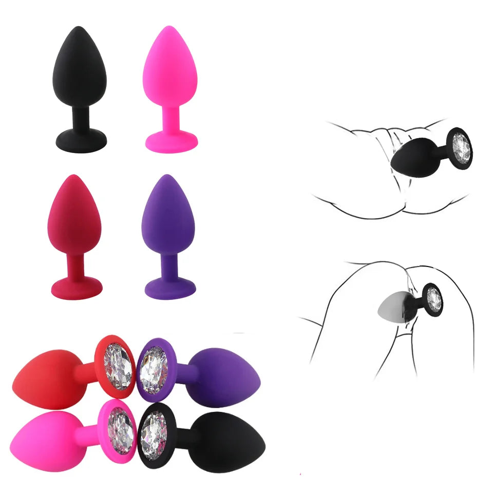 Kit de Plugs Anal en Silicone – 3 Formes pour un Plaisir Sur-Mesure