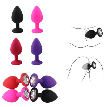 Kit de Plugs Anal en Silicone – 3 Formes pour un Plaisir Sur-Mesure