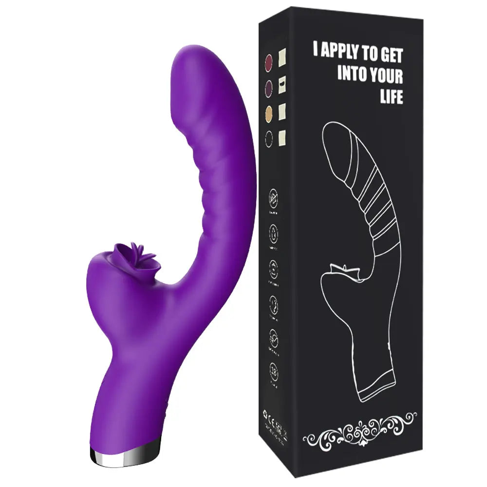 Vibrator designed for intense double stimulation.