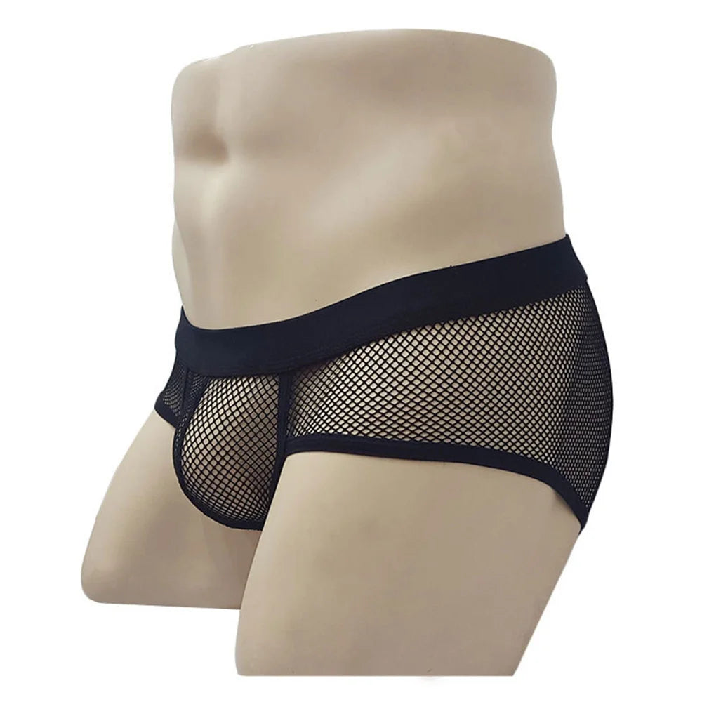 Men's Transparent Mesh Briefs – Elegance and Audacity in All Lightness