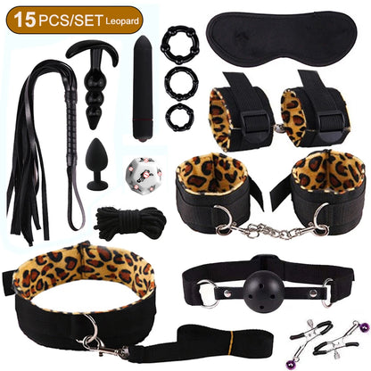 15 Piece BDSM Box Set – Available in 5 Colors