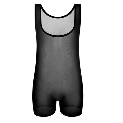 Combinaison Transparente Ultra-Sexy pour Homme – Kaki, Noir & Blanc