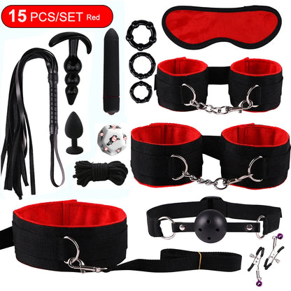 15 Piece BDSM Box Set – Available in 5 Colors