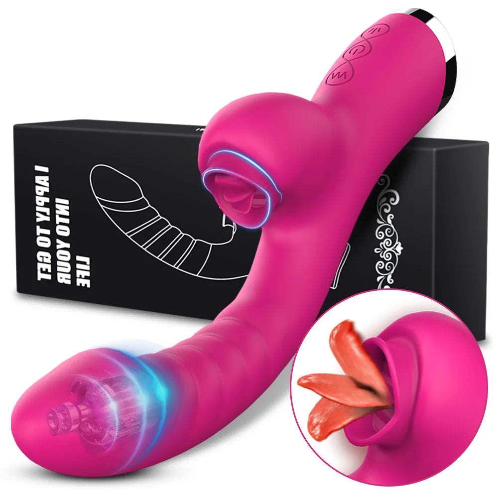 Vibrator designed for intense double stimulation.