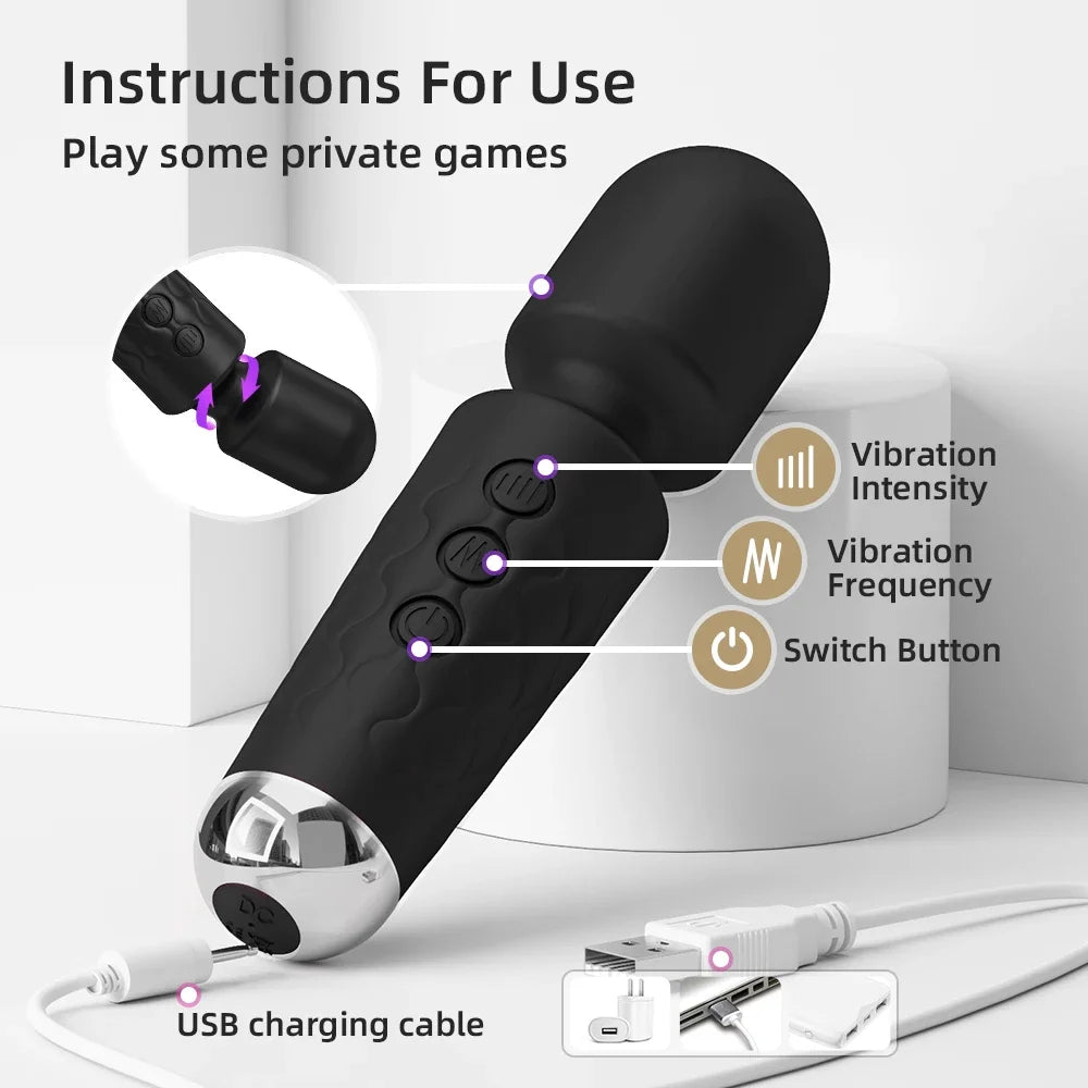 20 Modes Vibrator – Power &amp; Intense Pleasure