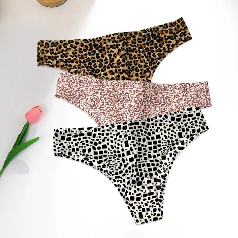 Pack of 3 Animal Print Thongs – Comfort and Wild Style