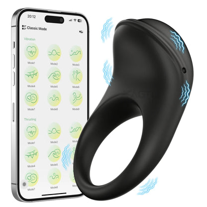 Smart Vibrating Ring – 9 Modes &amp; Remote Control