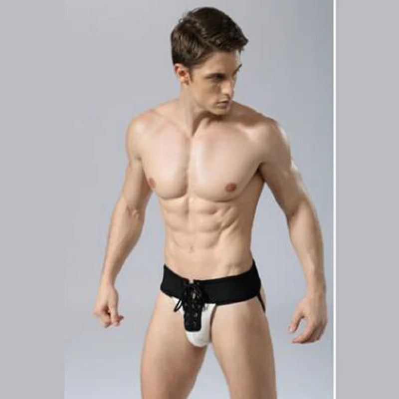 Jockstrap Homme avec Laçage – Disponible en 6 Couleurs