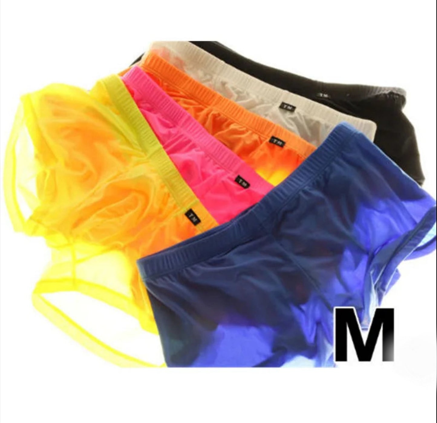 Men's Transparent Mesh Boxer Shorts - Comfort and Seduction