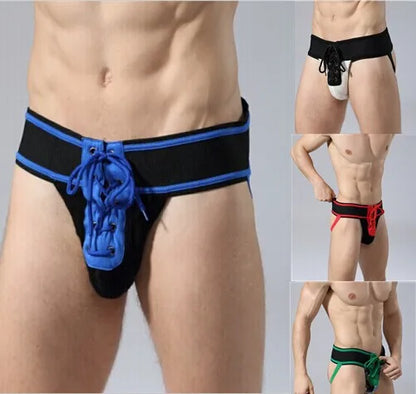 Jockstrap Homme avec Laçage – Disponible en 6 Couleurs