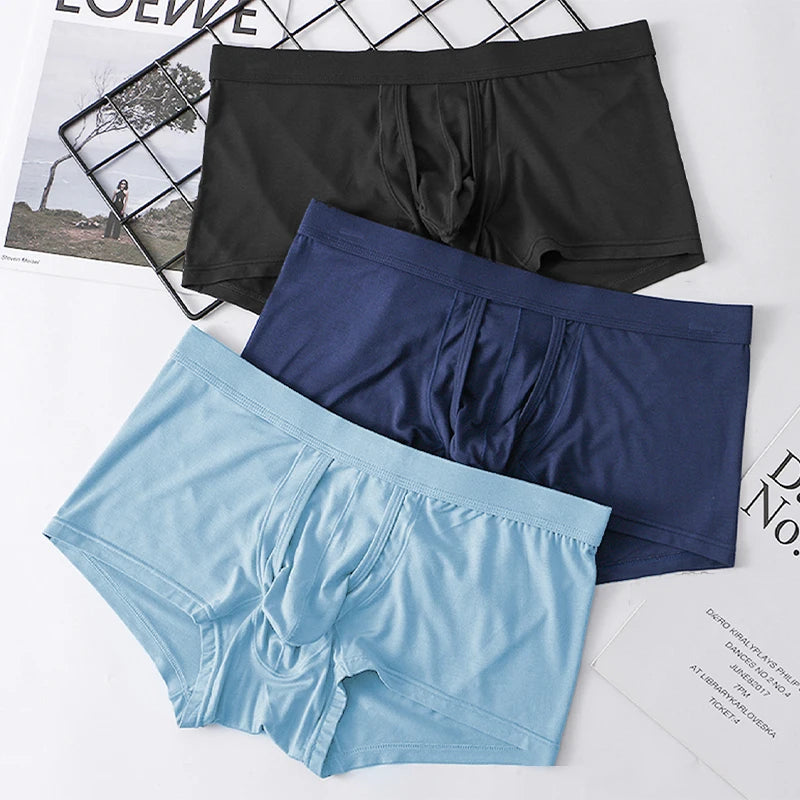 Ultra-Comfortable Men's Boxer Shorts with Ergonomic Pouch