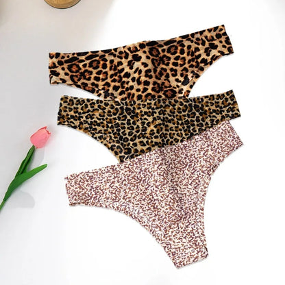 Pack of 3 Animal Print Thongs – Comfort and Wild Style