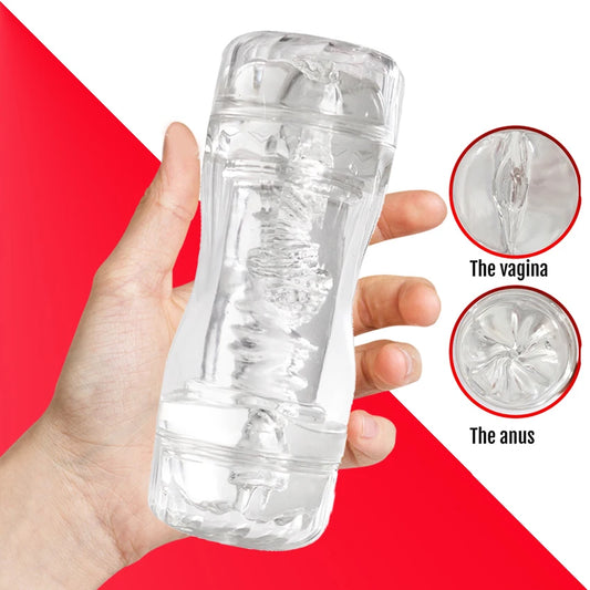 Ultra-Realistic Transparent Masturbator – Natural and Intense Sensation