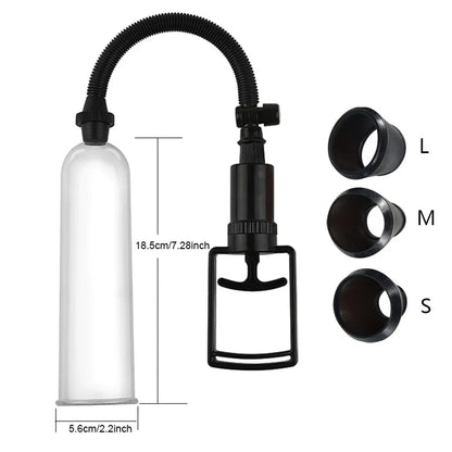 Penis Pump with Pressure Gauge and Stimulating Sleeve – For Maximized Erection and Intense Pleasure