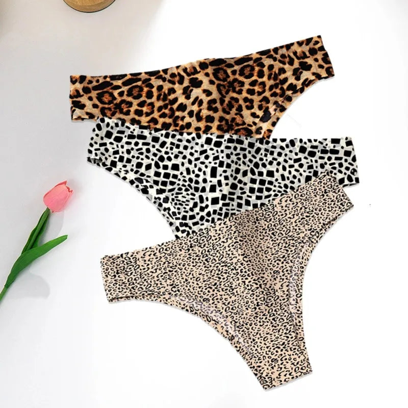 Pack of 3 Animal Print Thongs – Comfort and Wild Style